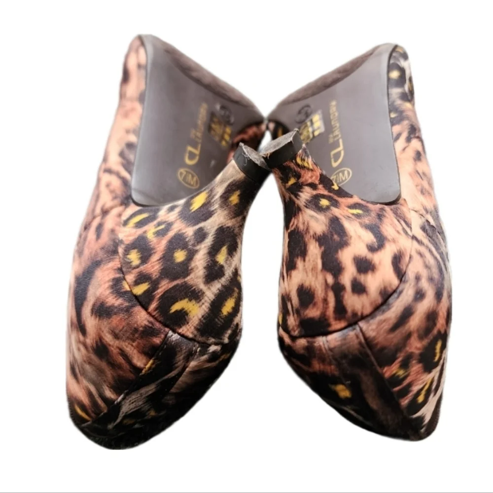 CL by Laundry Leopard Print Ballet Flats Tan Size 7.5 M - Picture 7 of 10